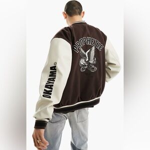 NWT’S OVERSIZED VARSITY BOMBER JACKET!